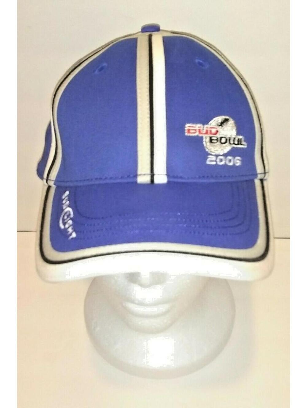Bud Bowl 2006 blue hat licensed adjustable cap - 100% cotton Bud Light OSFM